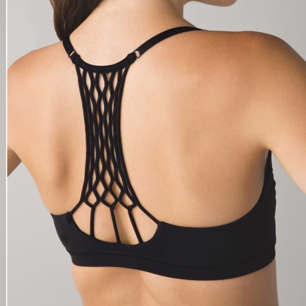 Lululemon black sports bra, True Self sports bra